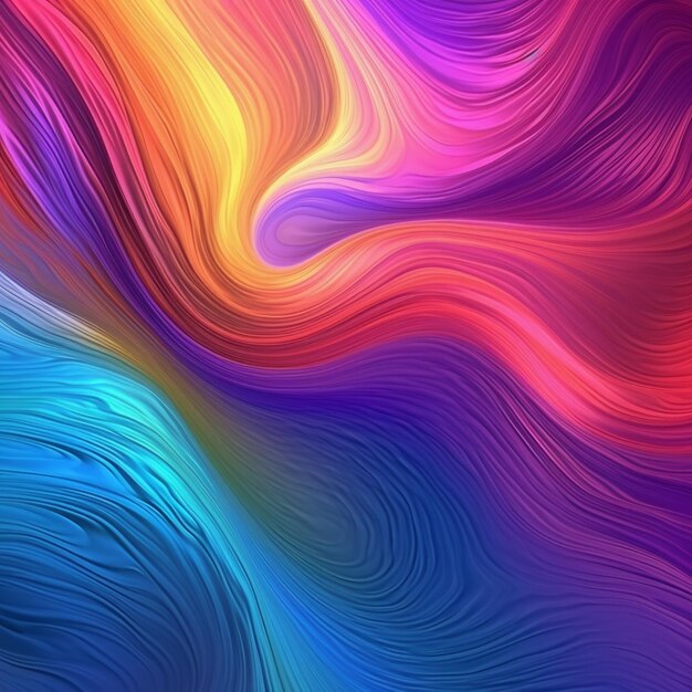 Vibrant Gradient Waves Abstract Background Collection