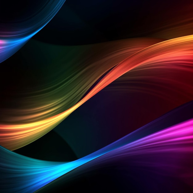 Vibrant Gradient Waves Abstract Background Collection