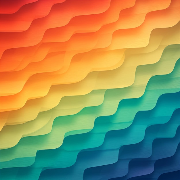 Vibrant Gradient Waves Creating a Visually Captivating Abstract Background