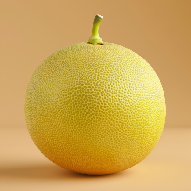 A vibrant grapefruit sits elegantly on a rustic table