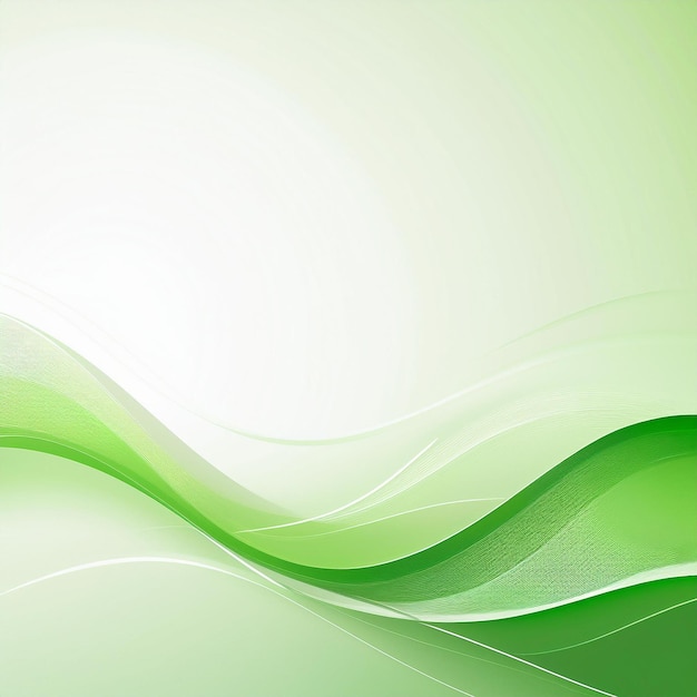 Photo vibrant green curved frame background