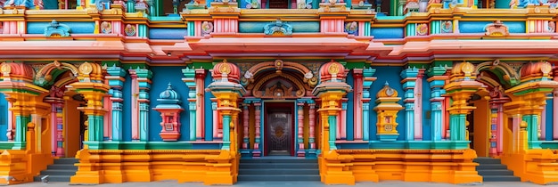 Vibrant Hindu Temple Design