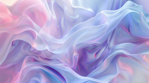 Vibrant Holo Fluid Abstract Background with Dynamic and Flowing Holographic Elements