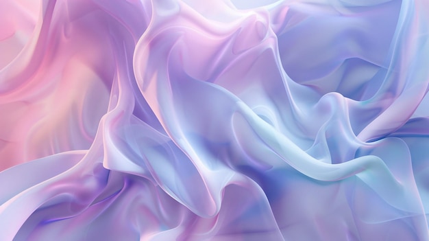 Vibrant Holo Fluid Abstract Background with Dynamic and Flowing Holographic Elements