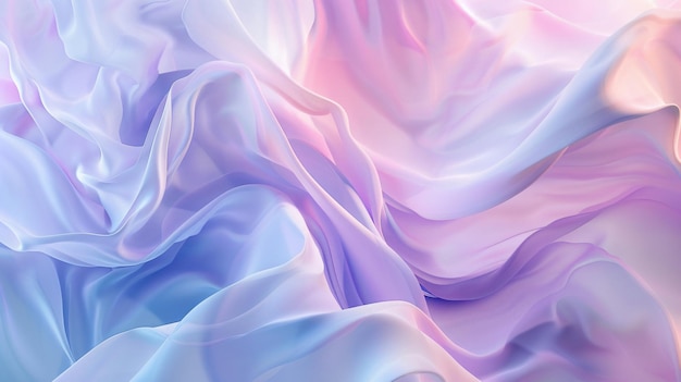 Vibrant Holo Fluid Abstract Background with Dynamic and Flowing Holographic Elements