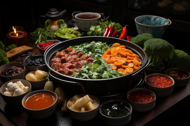 Vibrant Hot Pot Extravaganza