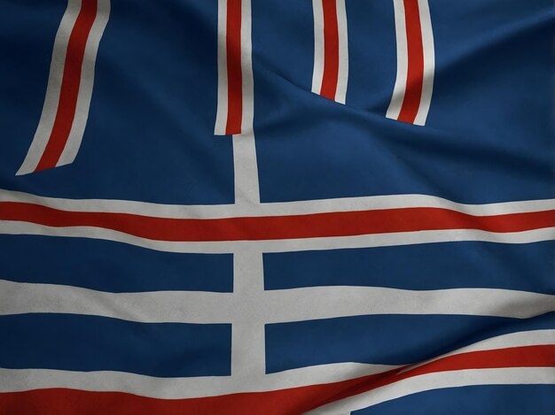 Photo vibrant iceland flag collection