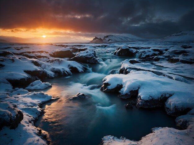 Photo vibrant iceland flag collection