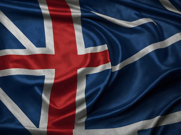 Photo vibrant iceland flag collection