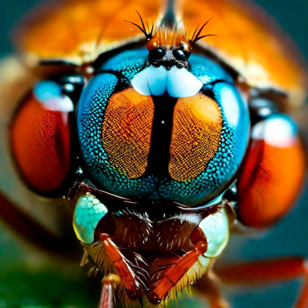 Vibrant Insect Macro