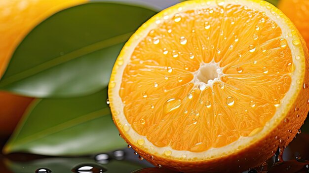 Vibrant juicy orange fruit