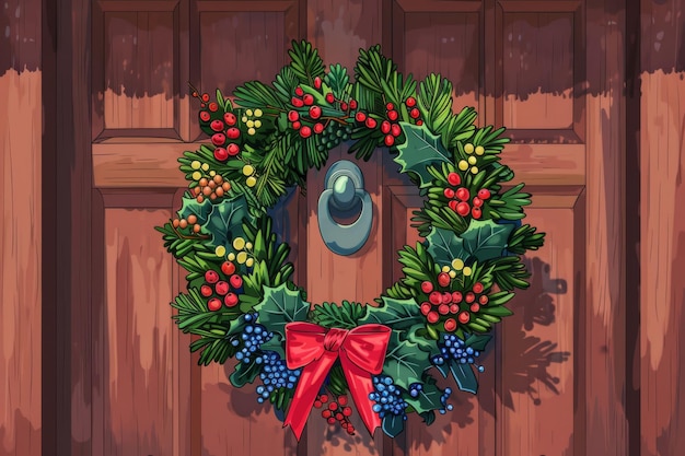 Vibrant Juneteenth Wreath on Door