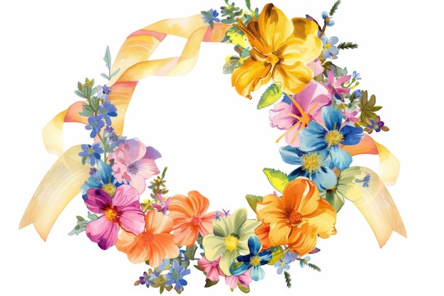 Vibrant Juneteenth Wreath with Flowers