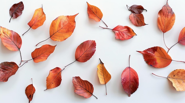 Vibrant Leaves on transparent background