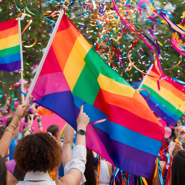 Photo vibrant lesbian flag design for pride celebrations