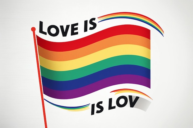 Photo vibrant lesbian flag design for professional use