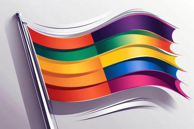 Photo vibrant lesbian flag design for professional use