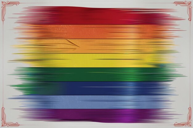 Photo vibrant lesbian flag design for professional use