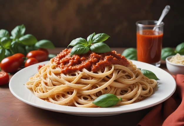 Vibrant Linguine with Spicy Marinara Sauce