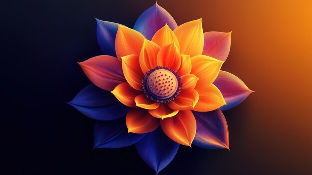 Vibrant Lotus Flower