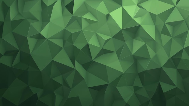 Photo vibrant low poly design featuring green and black triangles perfect