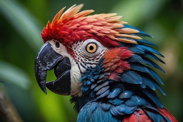 Vibrant Macaw CloseUp