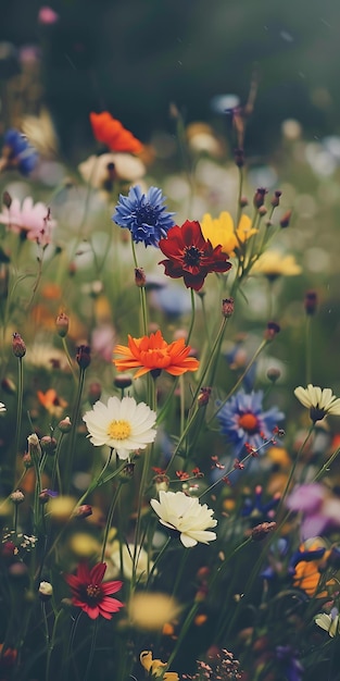 Vibrant Meadow Wildflowers