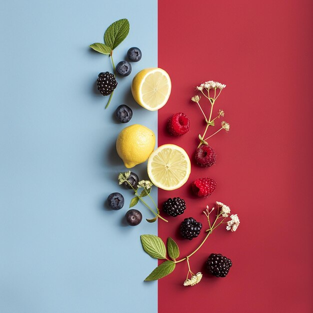 Photo vibrant mix fruit images for fresh inspiration