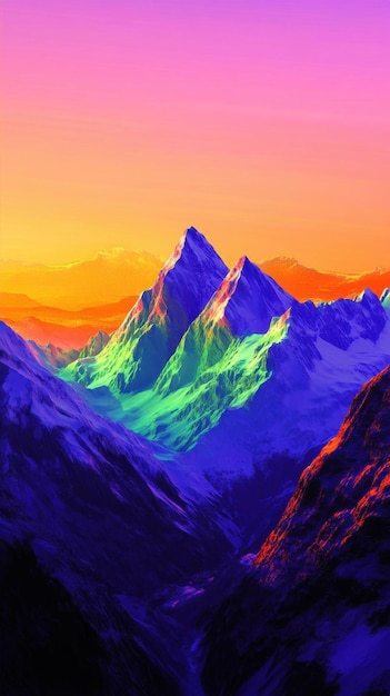 Vibrant Mountain Landscape