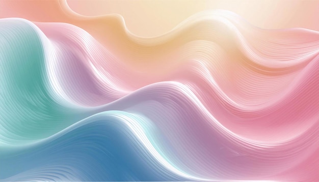 Vibrant multicolored waves flow smoothly in this modern abstract background design