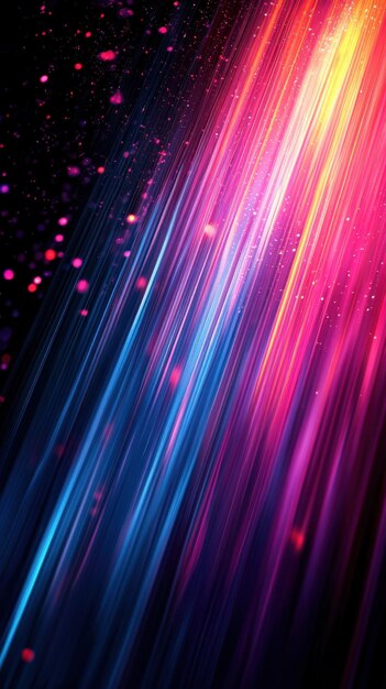 Photo vibrant neon lights abstract background in pink purple blue