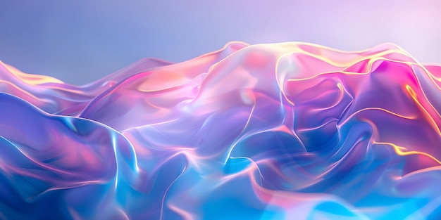 Vibrant Neon Waves Backdrop Luminous Fluid Motion Background Neon Flowing Waves Scene Ai Generated