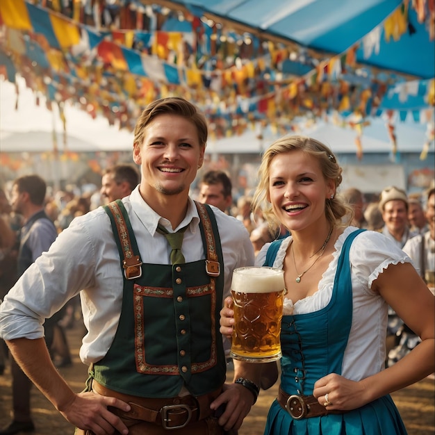 Photo vibrant oktoberfest celebration