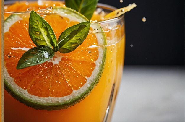 Vibrant Orange Juice Delight