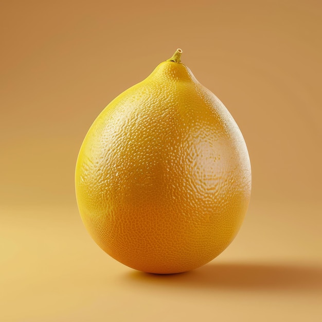 A vibrant orange rests majestically on a wooden table exuding freshness and warmth