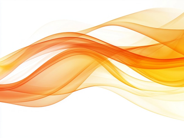 Photo vibrant orange smoke elegantly rises and swirls against a pristine white background creating