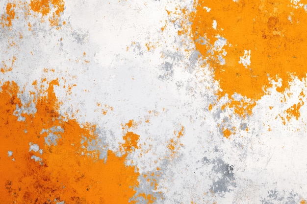 Photo vibrant orange and white abstract pattern with grainy texture