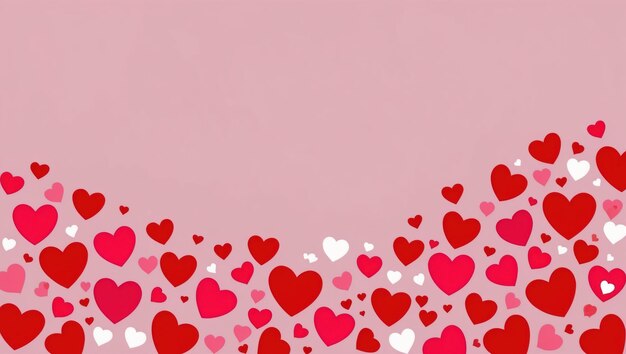 A vibrant pattern of red and pink hearts perfect for Valentine39s Day or romantic events