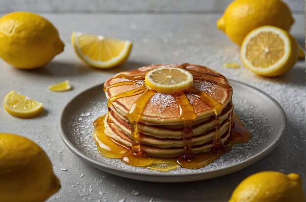 vibrant photo of Lemon Juice Pancakes