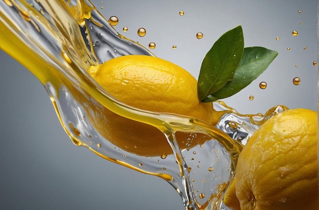 vibrant photo of Lemon juice in skincare product