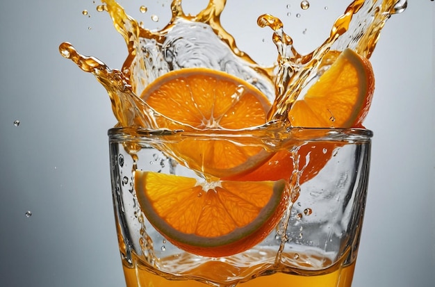 vibrant photo of Pouring Orange Juice