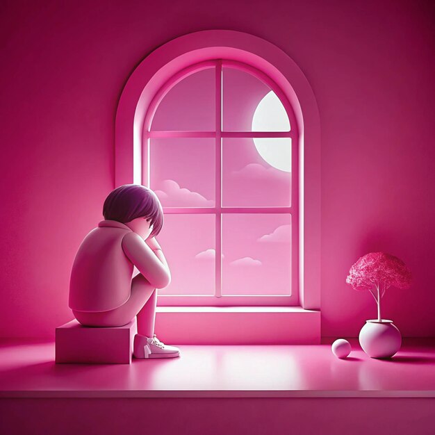 Photo vibrant pinkthemed creative designs for posters