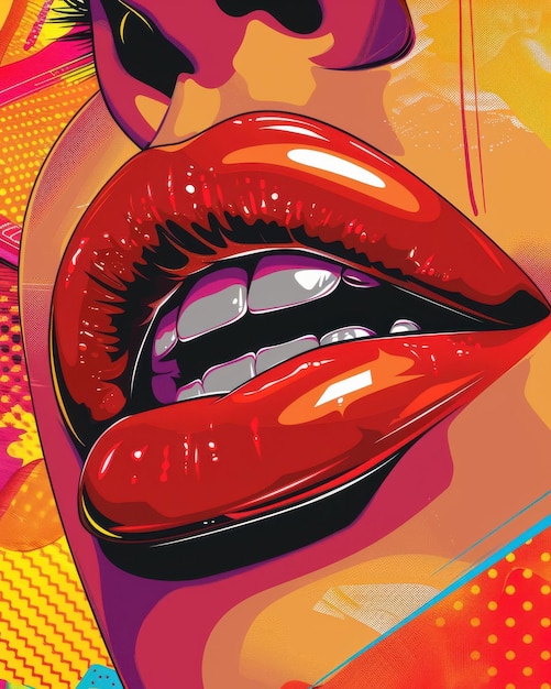 Vibrant Pop Art Portraits Dynamic Expressions in Modern Design