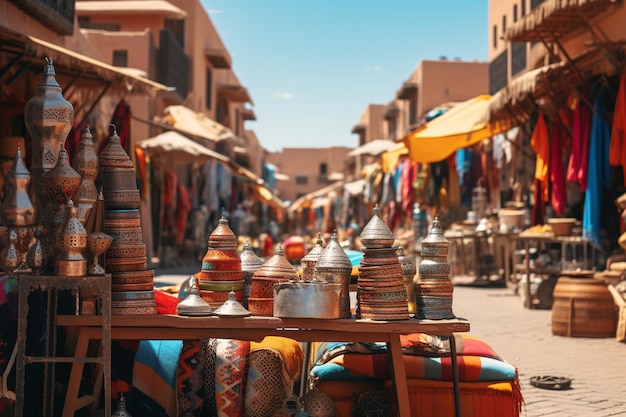 Vibrant Pulse The Kaleidoscopic Streets of Marrakech's Bustling Markets