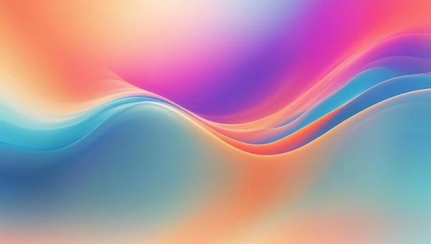 Vibrant Rainbow Aesthetic Gradient Abstract Background