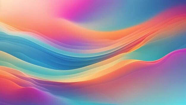 Vibrant Rainbow Aesthetic Gradient Abstract Background