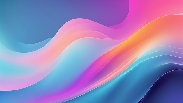 Vibrant Rainbow Aesthetic Gradient Abstract Background