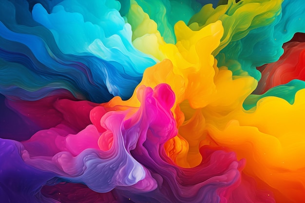 Vibrant Rainbow Colors Colorful Background Abstract Background