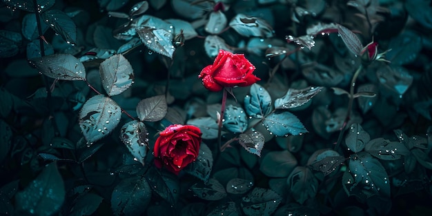 Vibrant RainKissed Roses