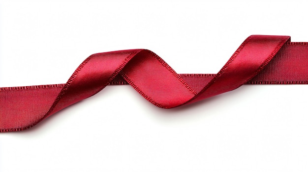 Vibrant Red Ribbon in High Quality Super Resolution Ultra Realistic Image